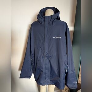 Columbia Men's Watertight II Rain Jacket Navy Blue Size XXL NWT